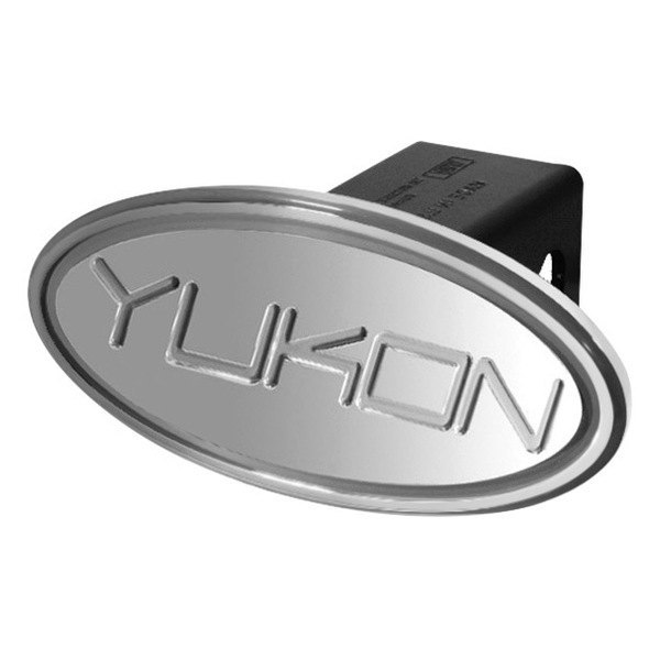 Defenderworx® 33004 Oval Hitch Cover with Silver Yukon Logo for 2