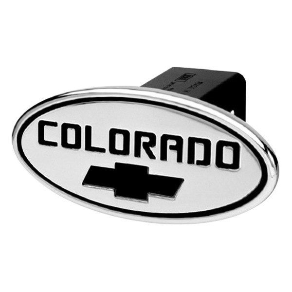DefenderWorx® - Oval Hitch Cover with Colorado Logo and Chevy Bowtie