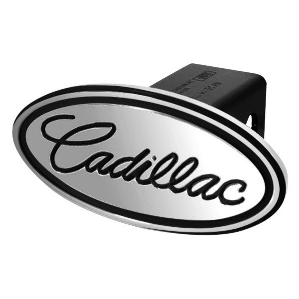 DefenderWorx® - Oval Hitch Cover with Cadillac Logo