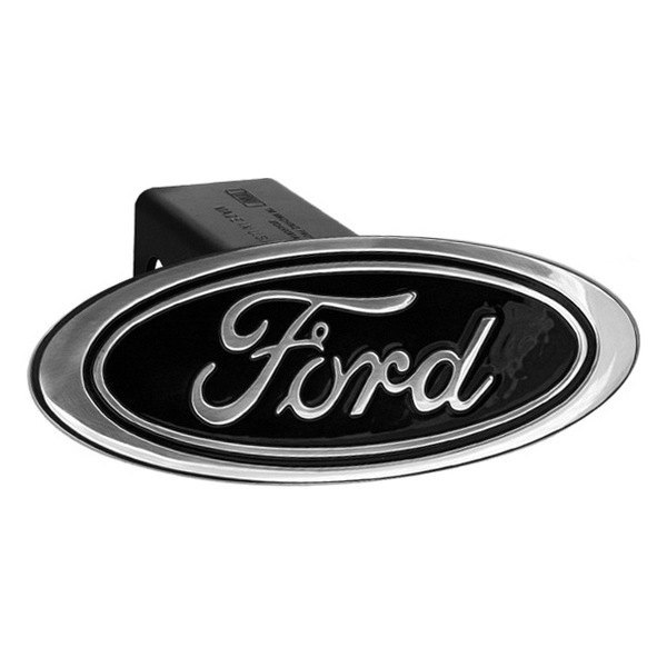 DefenderWorx Premium Design Oval Hitch Cover with Ford Logo for