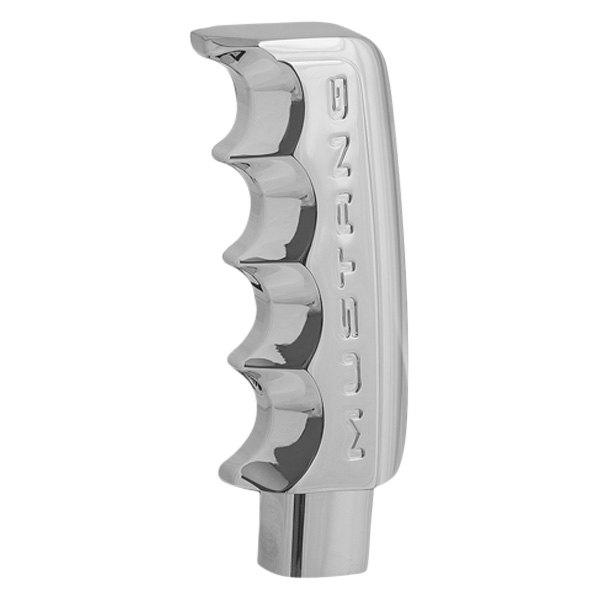 DefenderWorx® - Automatic Chrome Pistol Grip with Mustang Logo