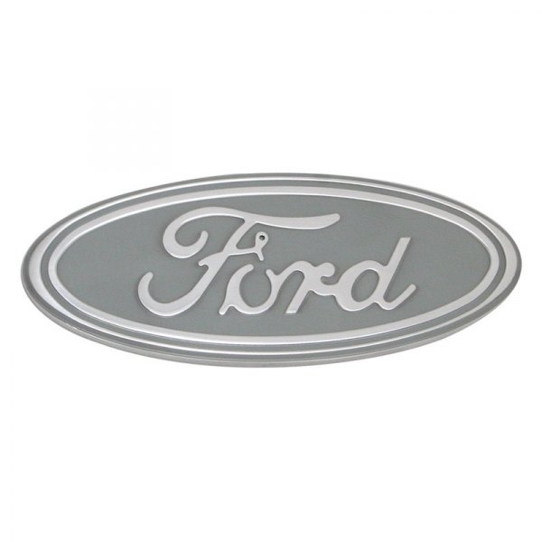 DefenderWorx® - "Ford" Oval Silver Grille or Tailgate Emblem