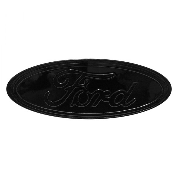DefenderWorx® - "Ford" Oval Gloss Black Grille or Tailgate Emblem