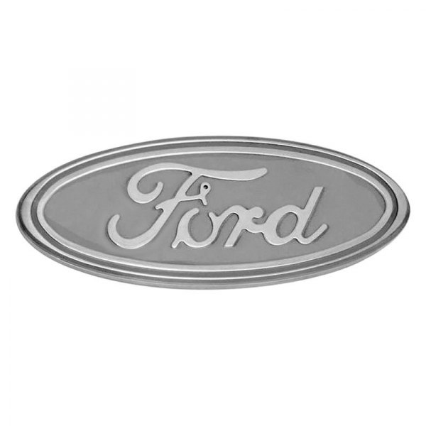 DefenderWorx® - "Ford" Oval Gloss White Grille or Tailgate Emblem