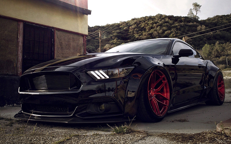 Delinte Tire On Mustang