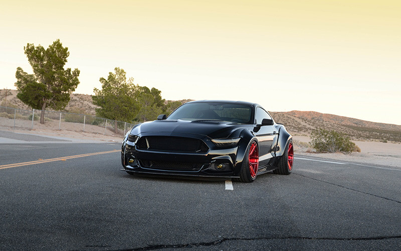 Delinte Tire On Mustang