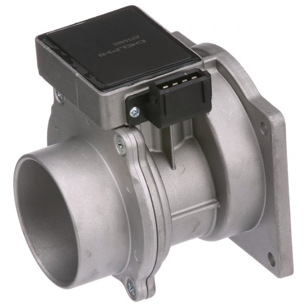 Delphi® - Silver and Black Mass Air Flow Sensor with Housing