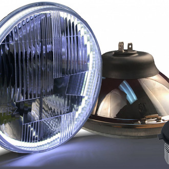 Delta Lights® - 7" Round LED Headlights with Switchback