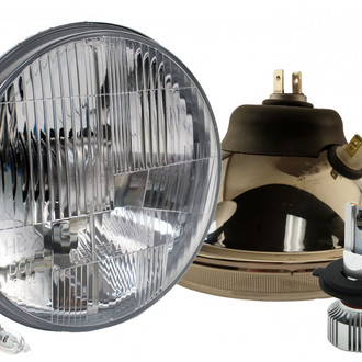 Delta Lights® - DOT 7 Round LED Headlights with Defroster