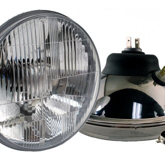 Delta Lights® - 7" Round Headlights with Amber LED City Lights