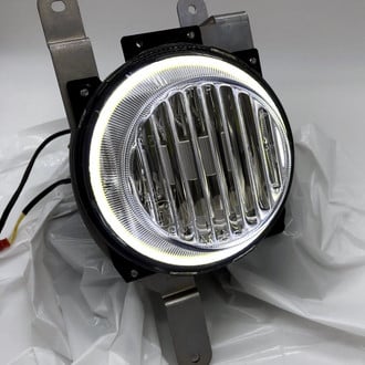 Delta Lights® - Fog Light Location 46H Series 4.5" Round Fog Beam LED Lights with Halo