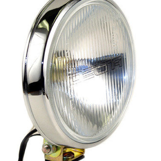 Delta Lights® - 100 Series Thinline 6" 2x55W Round Chrome Housing Driving Beam Lights