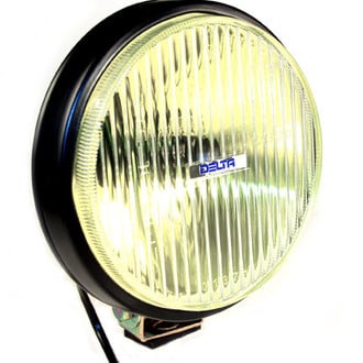 Delta Lights® - Bumper Mounted 100 Series SAE 6.3" 2x55W Round Fog Beam Amber Lights Kit