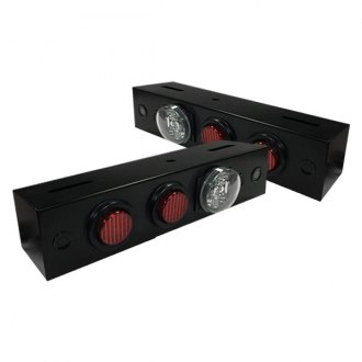 Delta Lights® - Twin-Bar™ 26" Black/Red LED Ground Bar