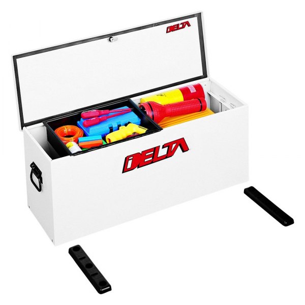 Delta® - Standard Single Lid Portable Utility Chest Tool Box with Mounting Base Plates