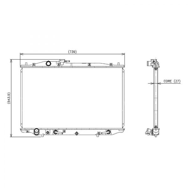 Denso 221-3241 Radiator