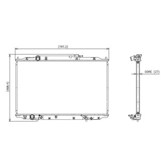 Denso 221-3244 Radiator