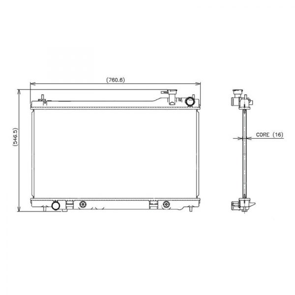 Denso® 2213426 Engine Coolant Radiator