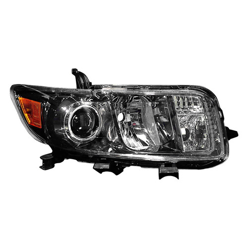 Pair Of Black Housing Headlights For 2004-2006 Scion XB - Left & Right Replacement Headlamps, DOT Compliant