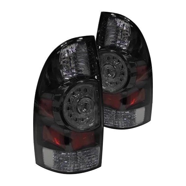 Depo® - Black LED Tail Lights, Toyota Tacoma