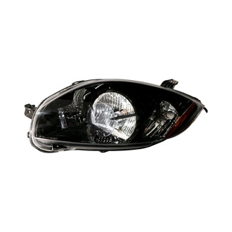 Depo® - Passenger Side Inner and Outer Black Headlights