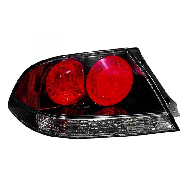 Depo® - Black/Red Euro Tail Lights, Mitsubishi Lancer