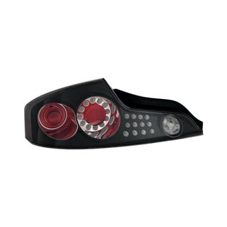 Depo® - Black Euro Tail Lights