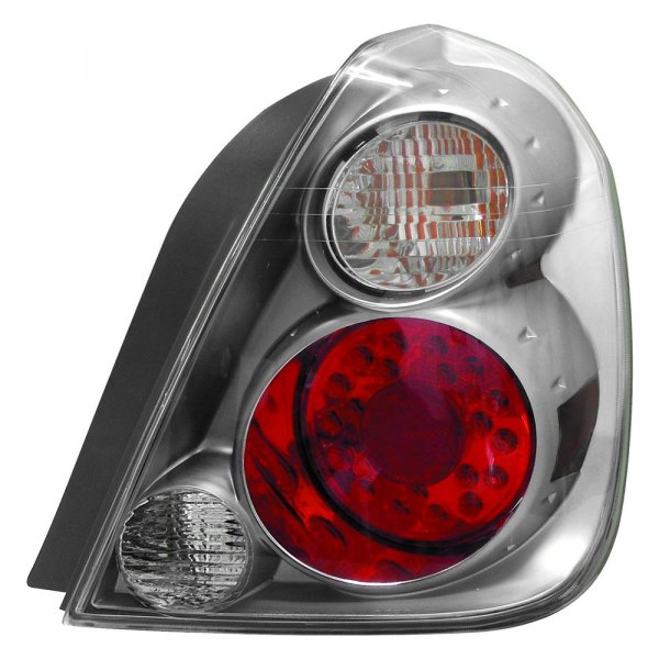 Depo® - Gunmetal/Red Titanium LED Tail Lights, Nissan Altima