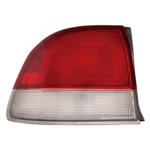 Depo® - Chrome/Red Euro Tail Lights, Acura EL