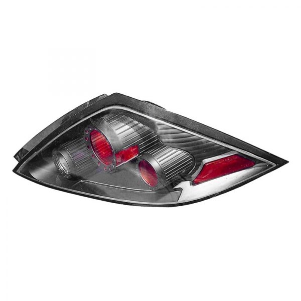 Depo® - Gunmetal/Red Euro Tail Lights, Honda Accord