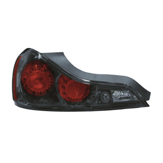Depo® - Passenger Side Chrome/Red LED Tail Lights
