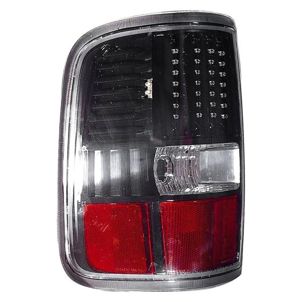 Depo® - Black/Red LED Tail Lights, Ford F-150