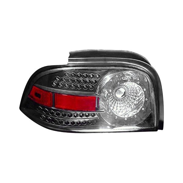 Depo® - Black LED Tail Lights, Ford Mustang