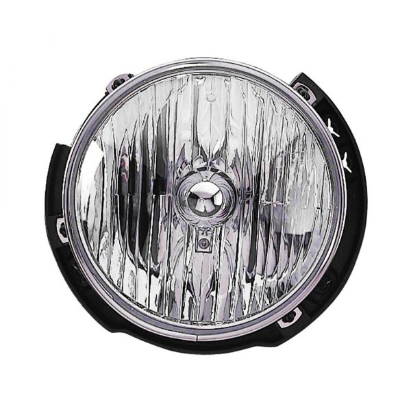 Depo® - Replacement 7" Round Chrome Composite Headlight
