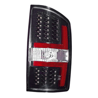 Depo® 334-1909PXAS2C - Passenger Side Black/Red LED Tail Lights