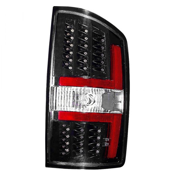 Depo® - Black LED Tail Lights, Dodge Ram