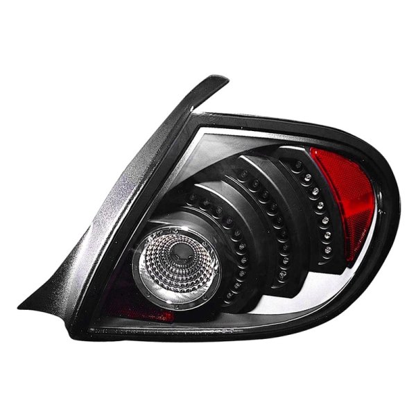 Depo® - Black LED Tail Lights, Dodge Neon