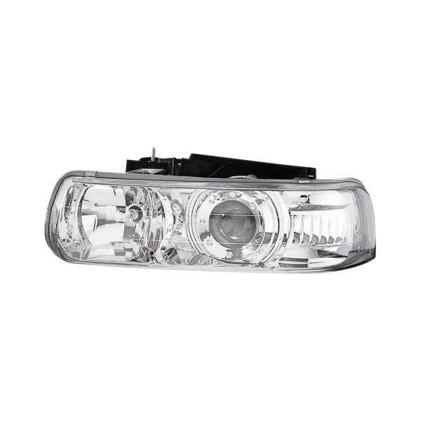Depo® - Driver and Passenger Side Chrome Projector Headlights