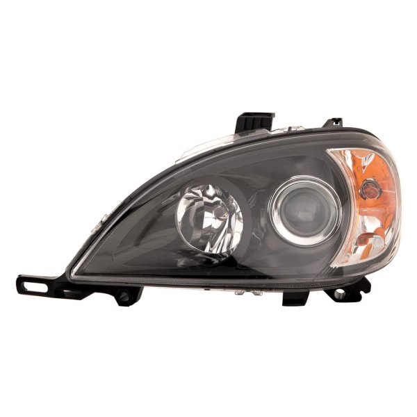 Depo® - Driver and Passenger Side Black Projector Headlights, Mercedes M Class