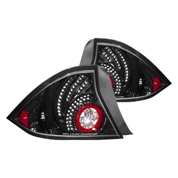 Depo® - Driver Side Inner and Outer Black Tail Light