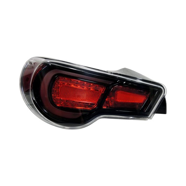 Depo® - Black LED Tail Lights, Subaru BRZ