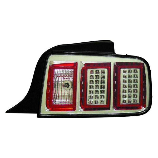 Depo® - Chrome LED Tail Lights, Ford Mustang