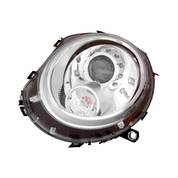 Depo® - Driver and Passenger Side Chrome Projector Headlights, Mini Cooper
