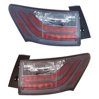 Depo® - Driver and Passenger Side Outer Replacement Tail Lights (Standard Line)