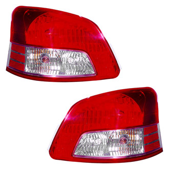 Depo® - Driver and Passenger Side Replacement Tail Light Lens and Housings (CAPA Certified)
