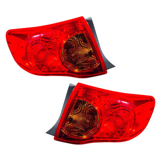 Depo® - Driver and Passenger Side Outer Replacement Tail Lights (Standard Line)