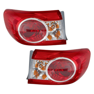 Depo® - Driver and Passenger Side Outer Replacement Tail Lights (CAPA Certified)