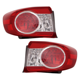 Depo® - Driver and Passenger Side Outer Replacement Tail Lights (Standard Line)