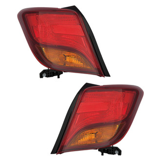 Depo® - Driver and Passenger Side Replacement Tail Light Lens and Housings (CAPA Certified)