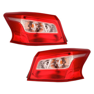 Depo® - Driver and Passenger Side Outer Replacement Tail Lights (Standard Line)